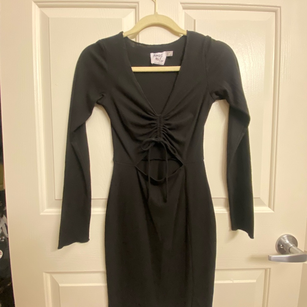 Princess Polly Black Long Sleeve Dress